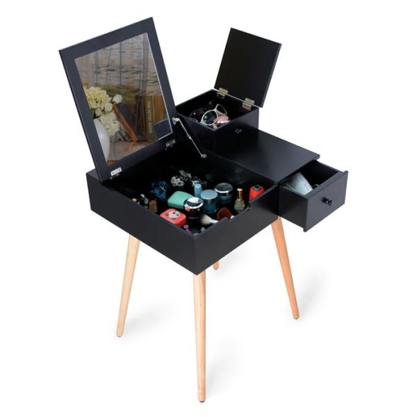 12.3kg 3mm Mirror Wooden Make Up Table Family Room Furnitures