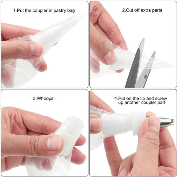 пластмасса 12inch Compostable Tipless пуская инструменты по трубам торта сумки