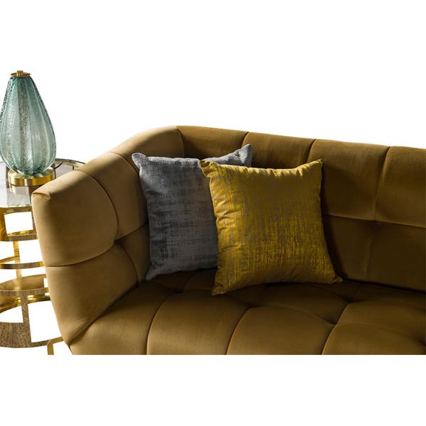 W 210cm Gold Base Comfortable Living Room Sofa