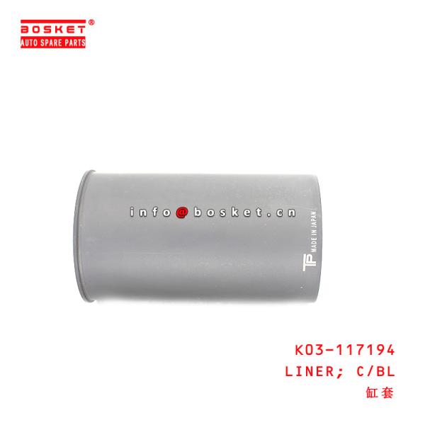K03-117194 Forro de blocos de cilindros para ISUZU HINO J05E J08E