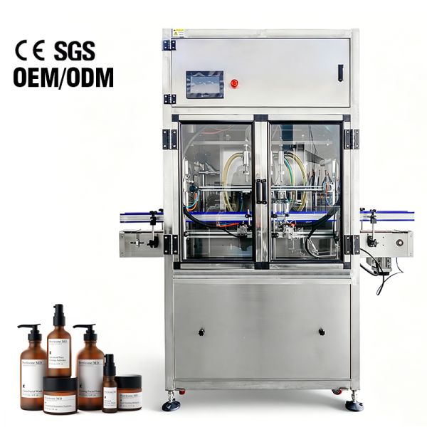 Multifunction Four Head Auto Filling Machine Food Cosmetics Filler Liquid Packaging