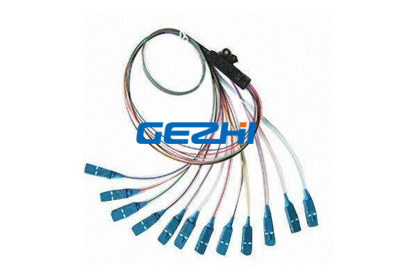 SC / UPC SC / PC Multi Core Fiber Optic Pigtail cables 12 Core 0.9mm Customised Length