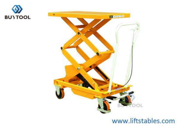 tabela de elevador manual móvel de 520x1260mm 2000 libras de altura máxima 1600mm de 500kg