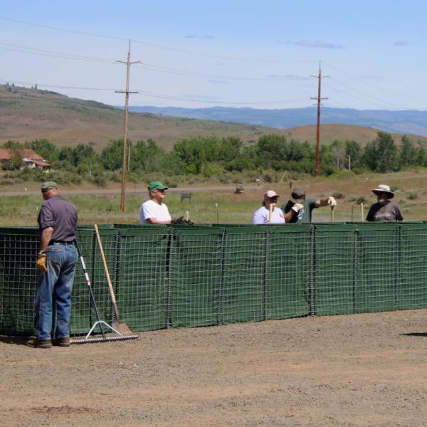 Сетка Gabion отверстия квадрата 3mm сваренная гальванизировала военное регулирования паводковых вод взрывозащищенное