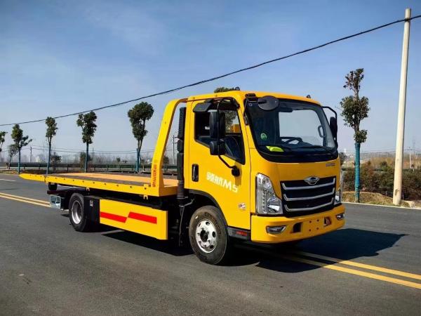 Foton 160 chevaux remorque 4X2 véhicule de sauvetage monté sur voiture, 5 tonnes Une remorque, une/deux voies remorque de sauvetage