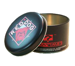 Decorative Tea Packaging CMYK Color Round Tin Cans