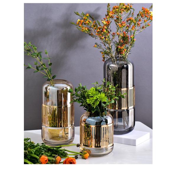 Современная стеклянная ваза для дома и офиса