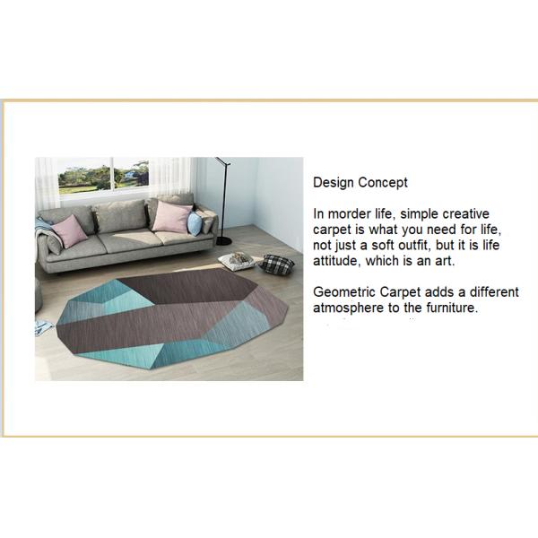 Geometric Area Rugs For Living Room Bedroom Machine Washable