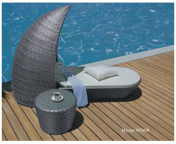 Outdoor chaise lounge chair-6098