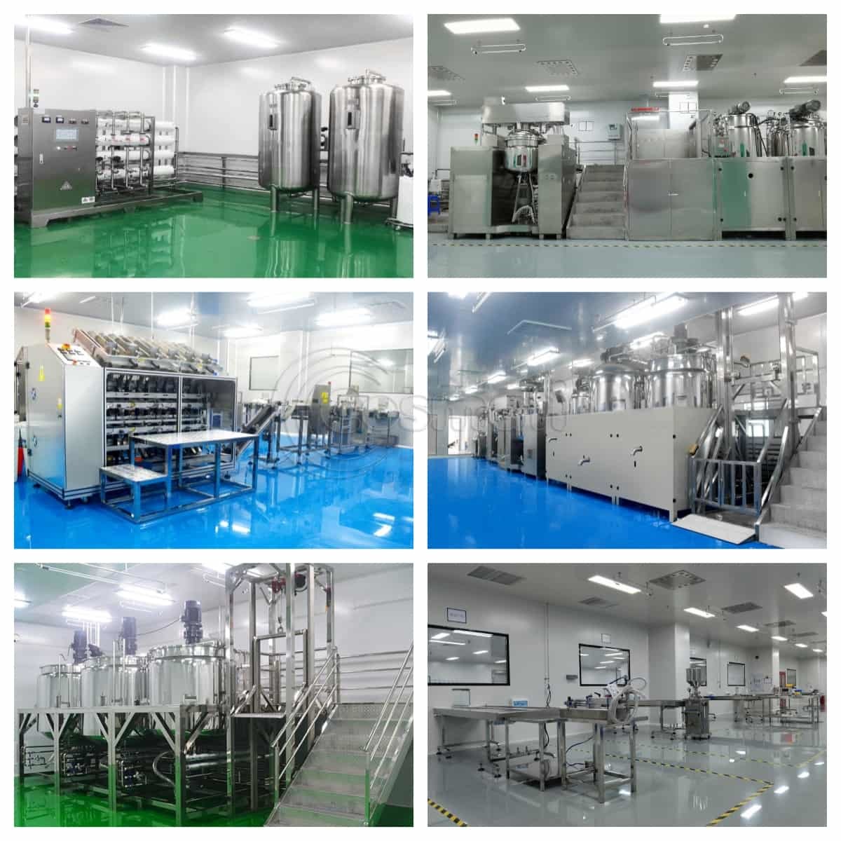 Cosmetic Lotion Vacuum Homogenizing Emulsifier Mixer Small Scale Fixed