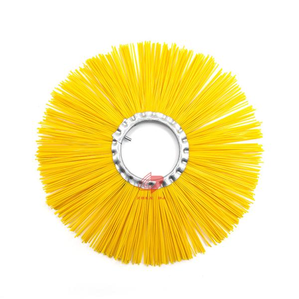 Zhenda Hot-salling PP Material CAT Sweeper Flat Wafer Brush For Snow Cleaning