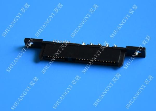 Compact 22P 125V AC SATA Data Connector , PCB SATA Female Connector