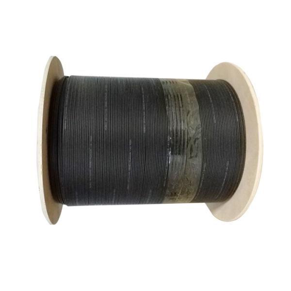 2core Single Mode Duct FTTH Fiber Optic Cable  with waterproof tape and strength member Black jacket