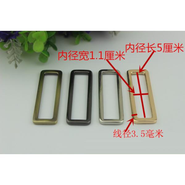 Wholesale Factory Made Thickness 3.5 MM Zinc Alloy Metal Square Buckle For Handbag
