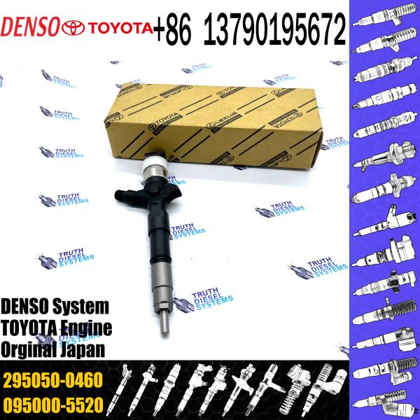 Injetor de combustível de trens comuns 23670-0L090 23670-30400 23670-09350 23670-39365 295050-0460 Para motor Toyota Hilux 2KD-FTV