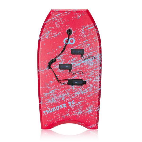 36 Inch XPE Bodyboard Board for Adult Foam Surfboard with EPS Core RED and Affordable