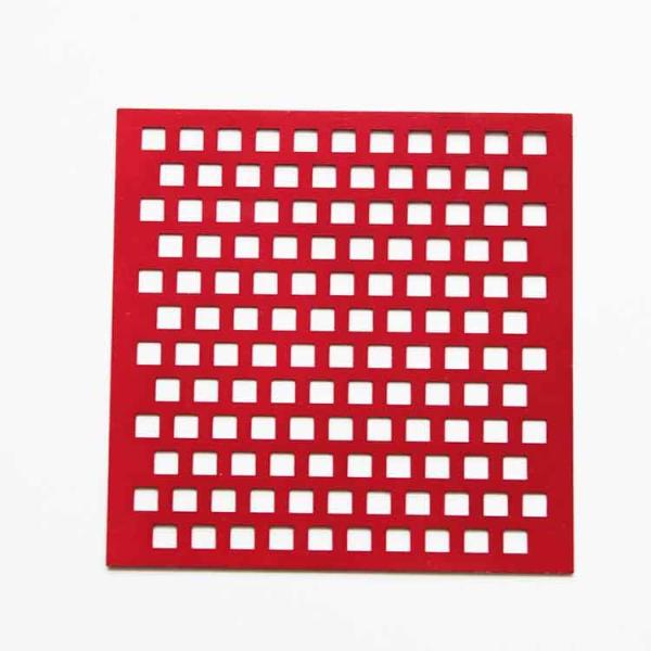 Stainless Steel Painting Square Hole Perforated Sheet For Sunshades