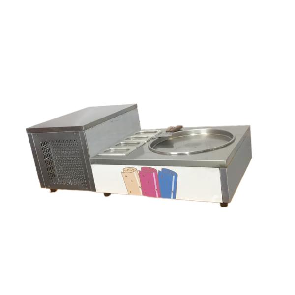Customized Thai Fried Flat Ice Cream Roll Machine Stainless Steel Quick Frozen Ice Cream Roll Machine