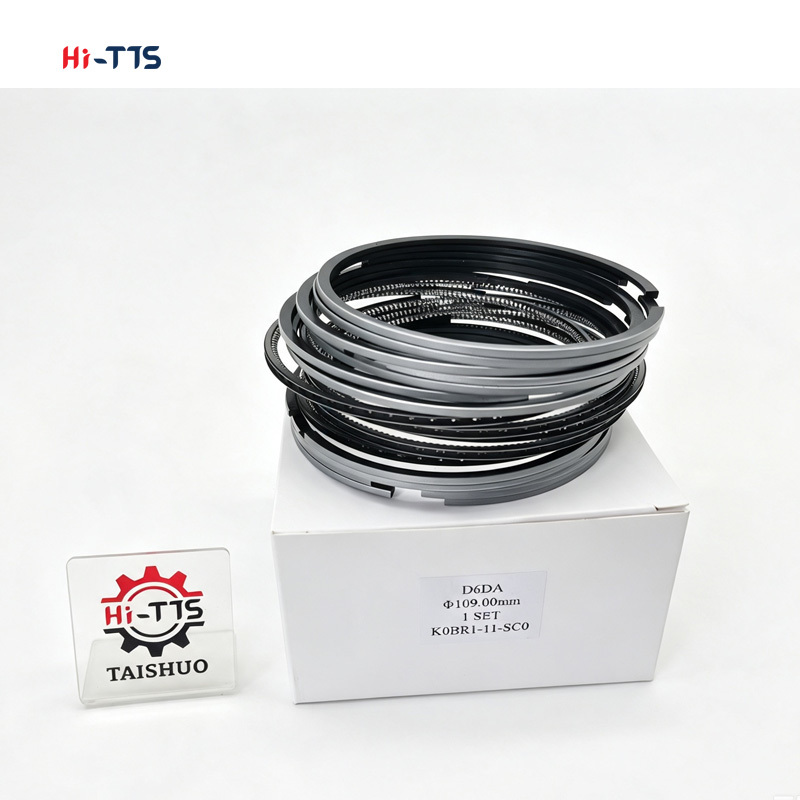 Construction Equipment 109mm D6DA OEM Standard Piston Ring Set For Hyundai HD120 Excavator Truck OE K0BR111SC0