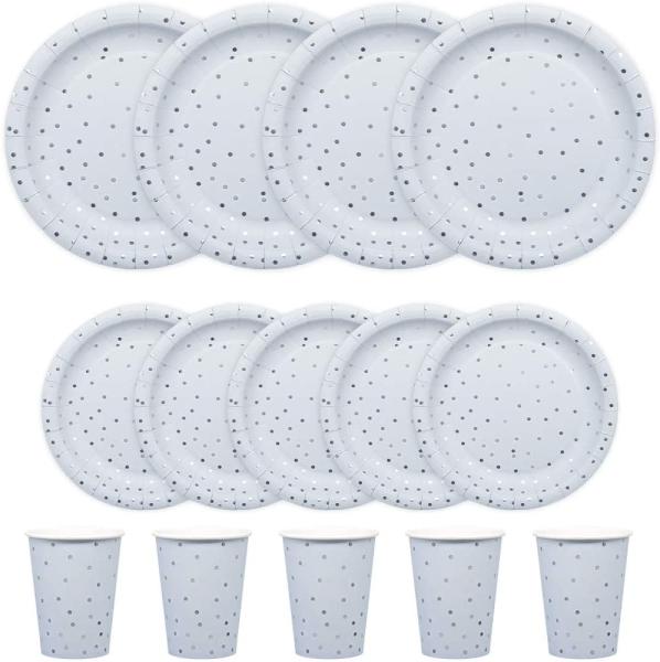 Compostable Disposable Dinnerware Sets Dinner Plates And Cups Party Supplies Tableware