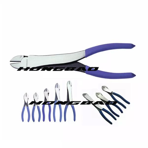 4-1/2 In. 6-1/2 7 Diagonal Wire Cutters Big Head Side Cutting Bent Body Chrome Vanadium Steel