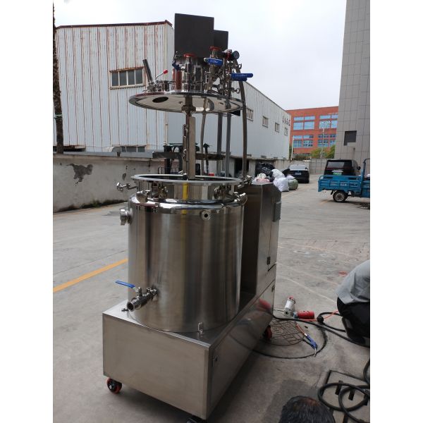 Compact Integrated Design Gelatin Melting Tank with Food-Grade 316L Stainless Steel and Vacuum Defoaming for Lab and R&D Use