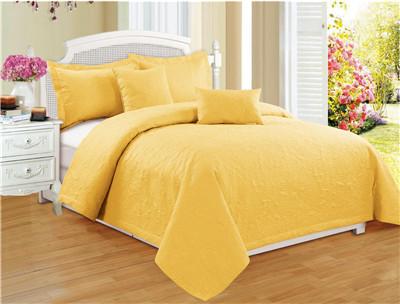 Solid Quilts Royal 5pcs Embossed Quilt Set Ultrasonic Quilts Soft Microfiber Fabric