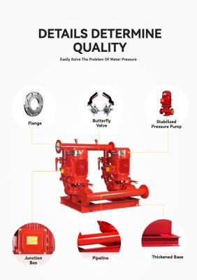 Diesel Engine Firefighting Water Pump Constant Pressure Frequency Conversion 220V