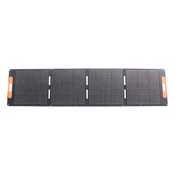 200W Portable Folding Solar Panel Kit with 22% Solar Cell Efficiency and 10A Current for Outdoor Mobile Charging