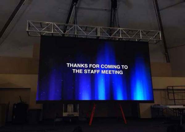 P3 Indoor Rental Led Display Smd Led Video Wall AC220V/50hz 1200 Nit Per Sqm