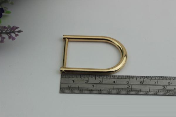 High quality metal adjuster d ring buckle,easy datechable bag strap buckle 28mm