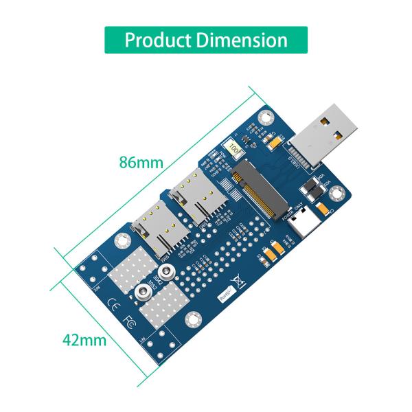 NGFF(M.2) на USB 3.0 адаптер с двойной NANO SIM-картой слот для модуля 3G4G5G