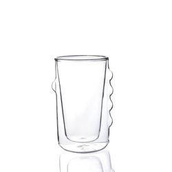 6oz Hot Selling High Borosilicate Handle Heat Resistant Double Wall Clear Coffee Glass