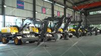 Multifunction Large Hydraulic Excavator  8.5 Tons Wheeled Wood Grabber Excavator