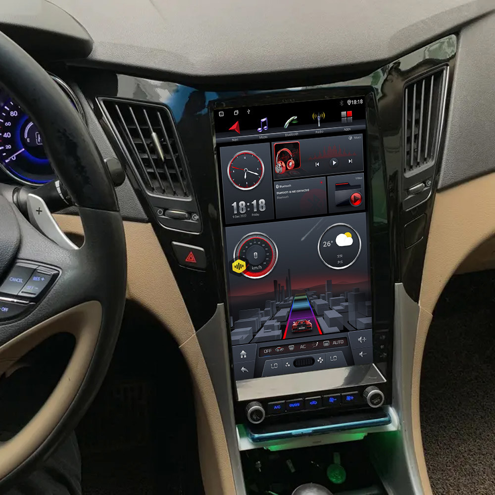 128 ГБ сенсорный экран Android 13 Автомобильное радио для Hyundai Sonata 2010-2014