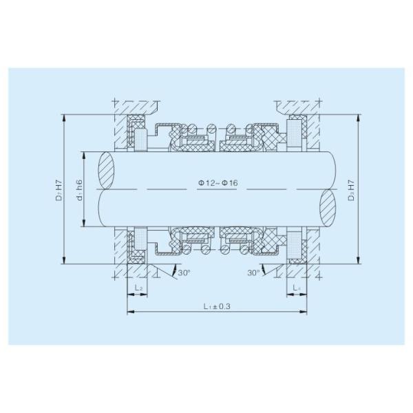 Прочное уплотнение СИК вала КН 560Д Бургманн механическое/ВВЕЛО материал ТК