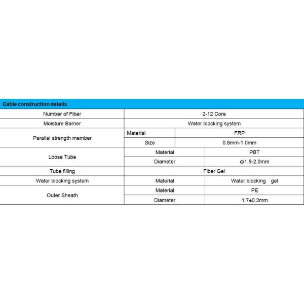 Кабель оптического волокна 6mm-6.5mm Gyfxty на открытом воздухе для подземного распределения