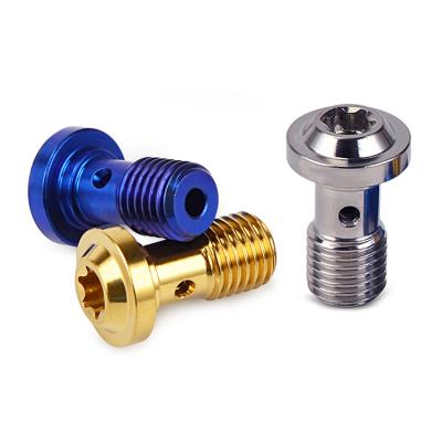 Ferramentas de fixação de parafusos de titânio sob medida Cnc Gr5 Alumínio de motocicletas anodizado M4 M5 M6 M8 M10 M14