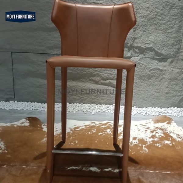 Home Bar Sitting Modern Style Coffee Cafe Shop Armrest Kitchen Dining Restaurant Wood Bar Counter Stool Rope Seat