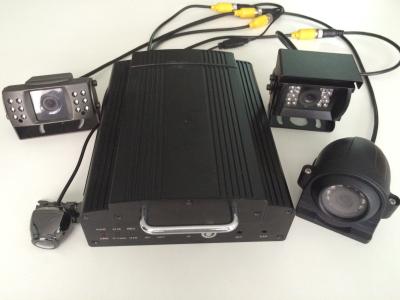 Mobile DVR For Vehicles , Hard Drive 12V Car CCTV DVR System 360 Vehicle Camera