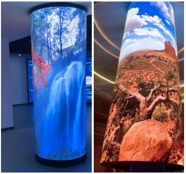 Настраиваемые P4 Curved LED Video Wall Внутренние привлекательные рекламные светодиодные экраны