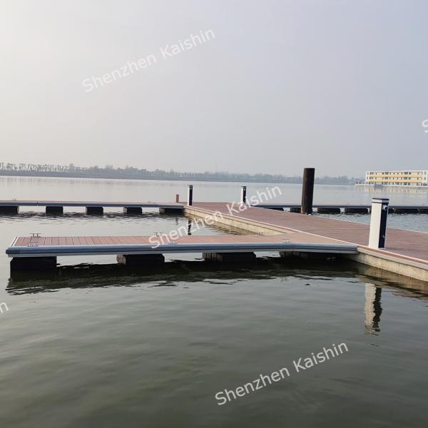 Ponte de plataforma de flutuação do barco de alumínio do pontão modular para o molhe