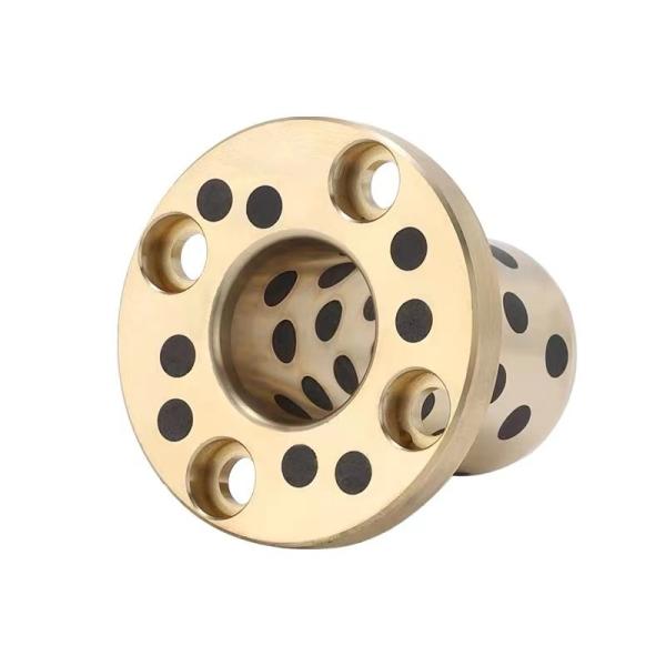 Graphite Brass Bronze Flanged Bearings With Oil Free Two Sided Cut