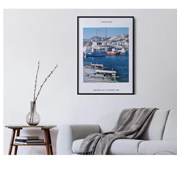Modern Decorative Aluminum Picture Frame Moulding with Bright Gold Finish