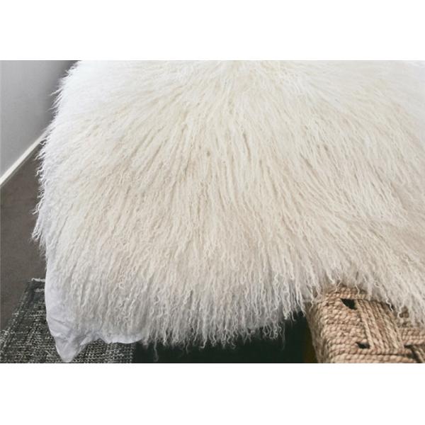 Длинный курчавый бежевый монгольский ход 60кс120км Ламбсвоол удобное для кровати/пола