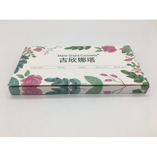 Folding Rectangle Perfume Packaging Boxes Colorful Cardboard For Cosmetics