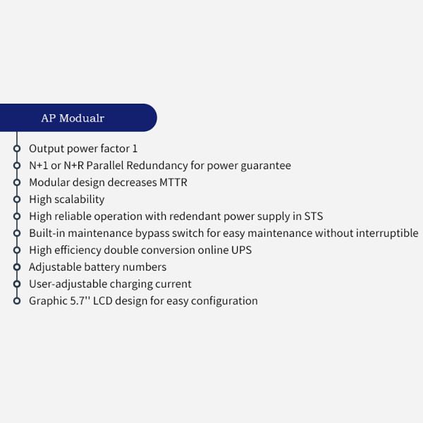 20KVA 20KW 2000VA 20000W PF 0,99 UPS em linha de três fases Energia elétrica 90000 Wh