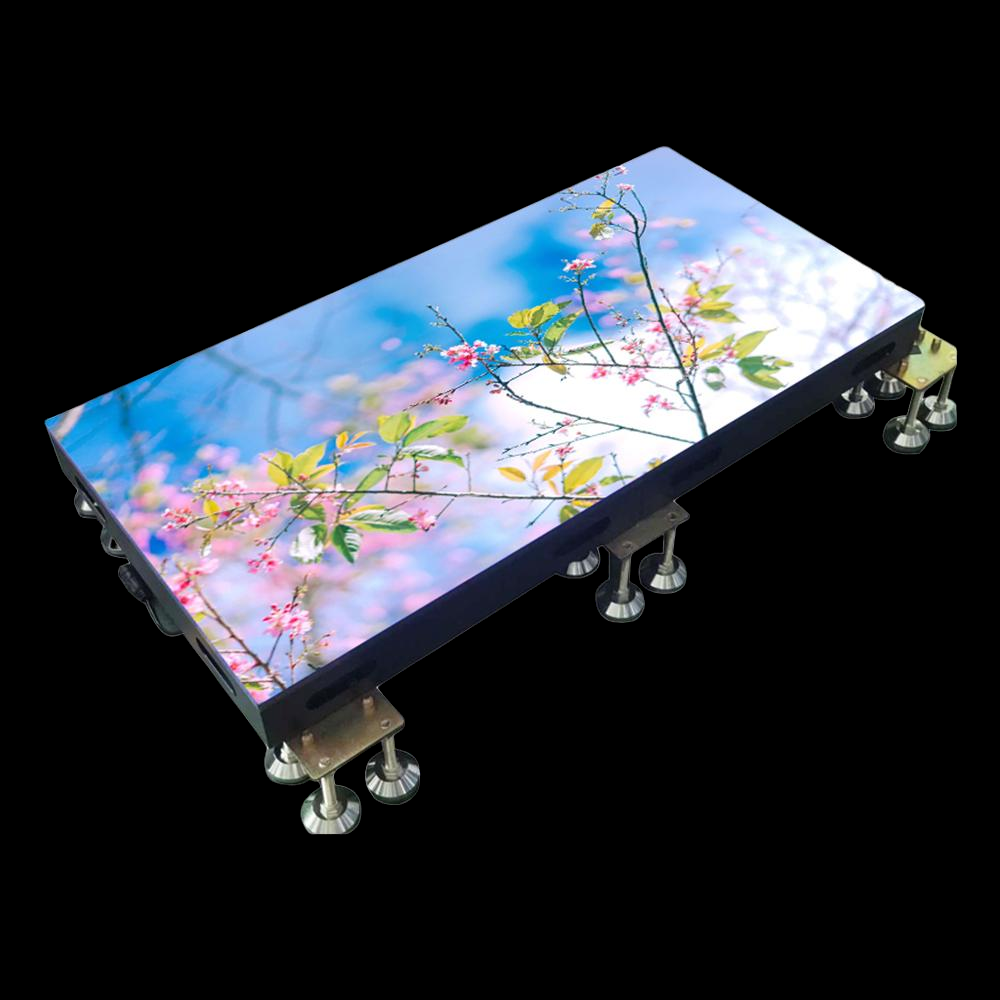 DMX Control , Durability LED Screen Floor Tiles Indoor / Outdoor High grade Aluminum Alloy Material