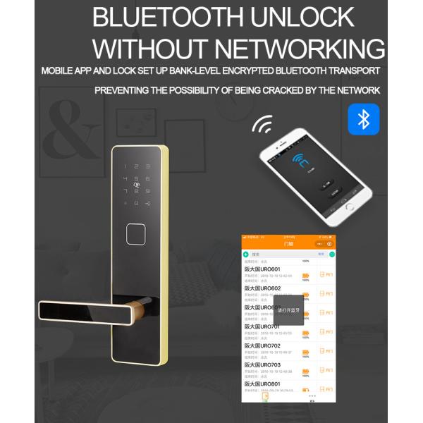 Mechanical Pin Code Door Lock Zinc Alloy For Wooden Iron Door Black Silver