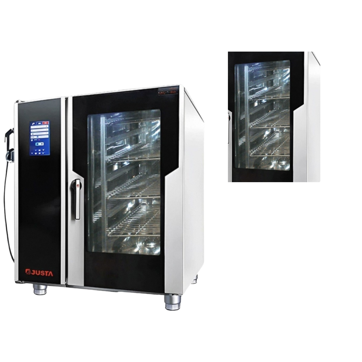 Tough Screen Commercial Combination Oven Six Trays Multifunctional